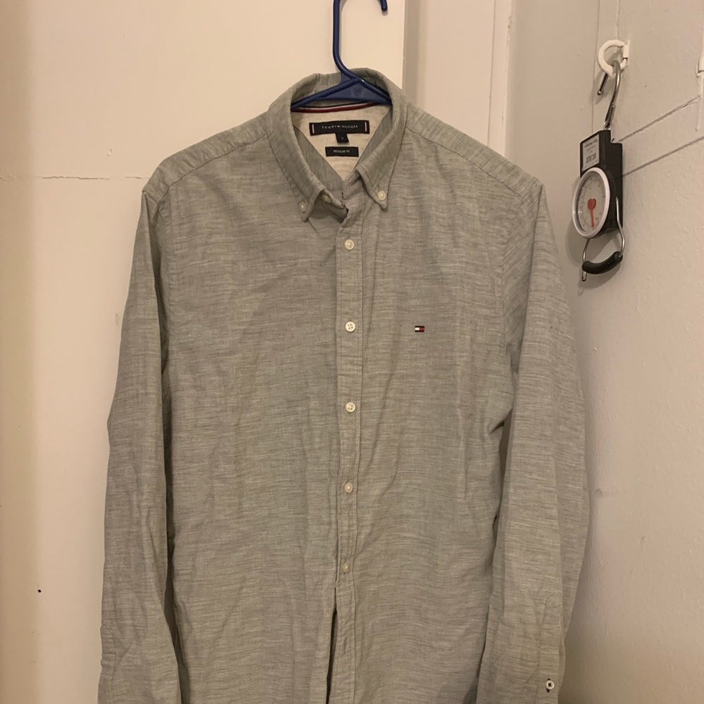 - Tommy Hilfiger Gray Corduroy Shirt